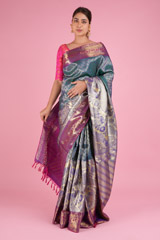 Sea Green Silk Saree2373 video